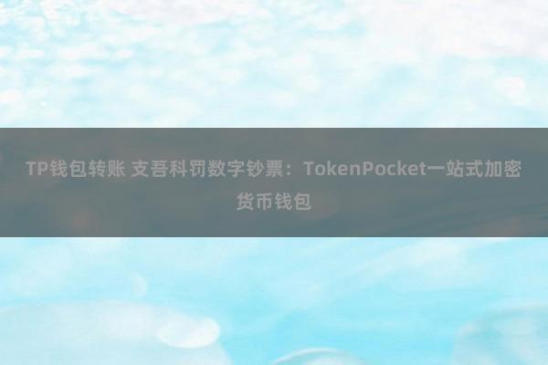 TP钱包转账 支吾科罚数字钞票：TokenPocket一站式加密货币钱包